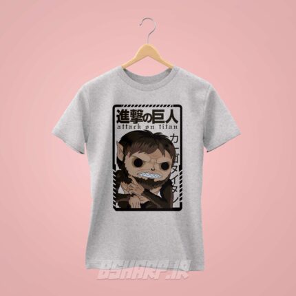 تیشرت Attack on Titan طرح Beast Titan Card - Image 5