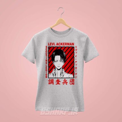 تیشرت Attack on Titan طرح Levi.Ackerman - Image 5