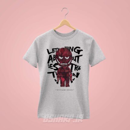 تیشرت Attack on Titan طرح Destruction - Image 5