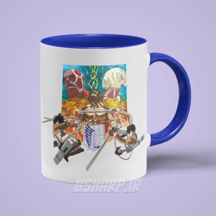 ماگ Attack on Titan طرح شماره 4 سفید - تصویر 7