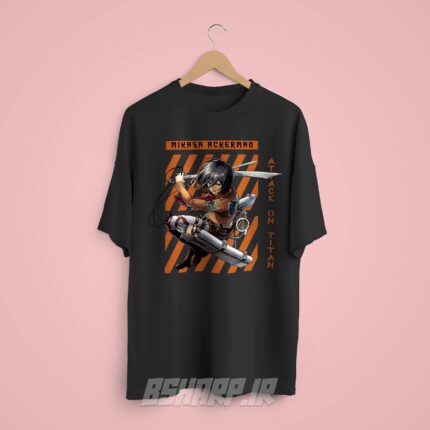 تیشرت Attack on Titan طرح Mikasa Ackerman - Image 8