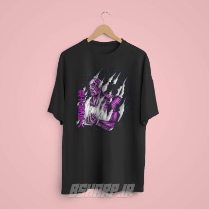 تیشرت Attack on Titan طرح Purple Colossal Titan - Image 8