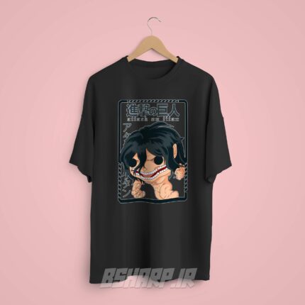 تیشرت Attack on Titan طرح Attack Titan Card - Image 8