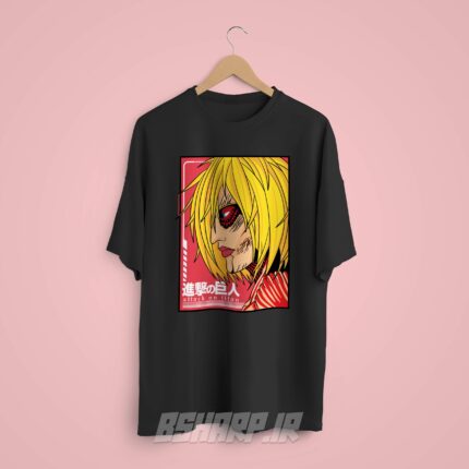 تیشرت Attack on Titan طرح Female Titan Card - Image 8