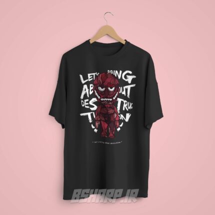 تیشرت Attack on Titan طرح Destruction - Image 8