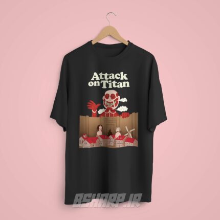 تیشرت Attack on Titan طرح Cartoon Titans - Image 8
