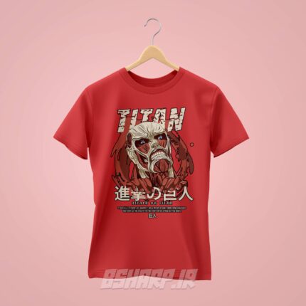 تیشرت Attack on Titan طرح Titan Poster - Image 3