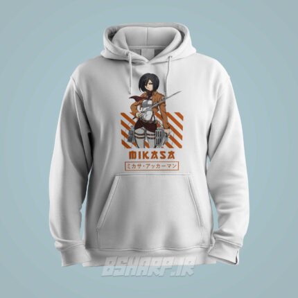 هودی Attack on Titan طرح Mikasa - Image 2