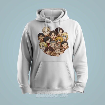 هودی Attack on Titan طرح Friends - Image 2