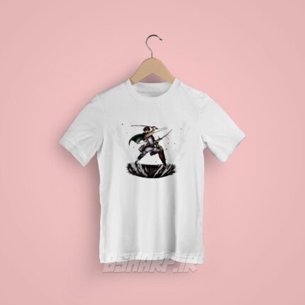 تیشرت Attack on Titan طرح Levi VS Beast Titan - Image 7