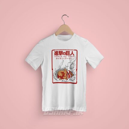 تیشرت Attack on Titan طرح Armored Titan Card - Image 7