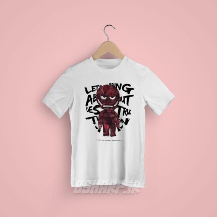 تیشرت Attack on Titan طرح Destruction - Image 7