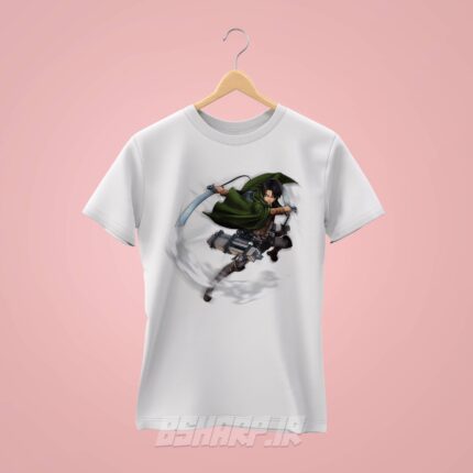 تیشرت Attack on Titan طرح Levi - Image 2