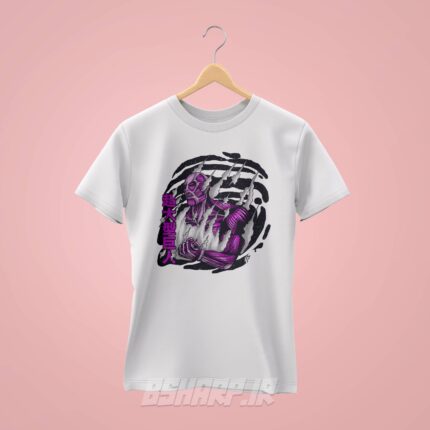تیشرت Attack on Titan طرح Purple Colossal Titan - Image 2