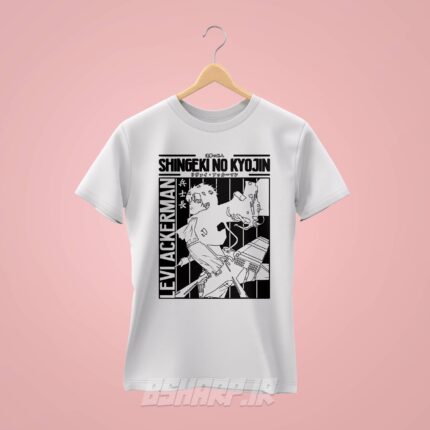 تیشرت Attack on Titan طرح Levi Card - Image 2