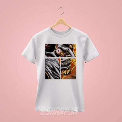 تیشرت Attack on Titan طرح Fear - Image 2