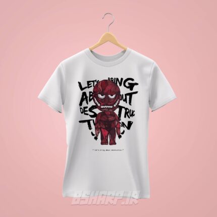 تیشرت Attack on Titan طرح Destruction - Image 2