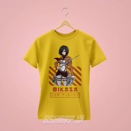 تیشرت Attack on Titan طرح Mikasa - Image 4