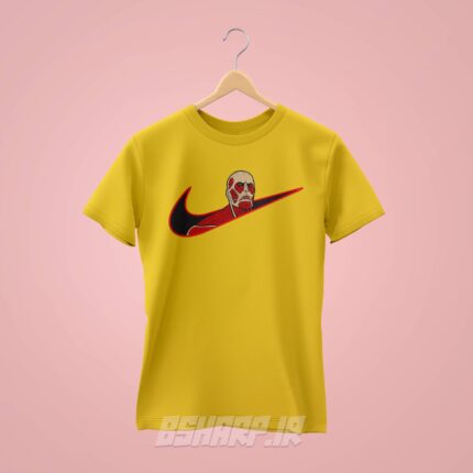 تیشرت Attack on Titan طرح Nike Colossal - Image 4