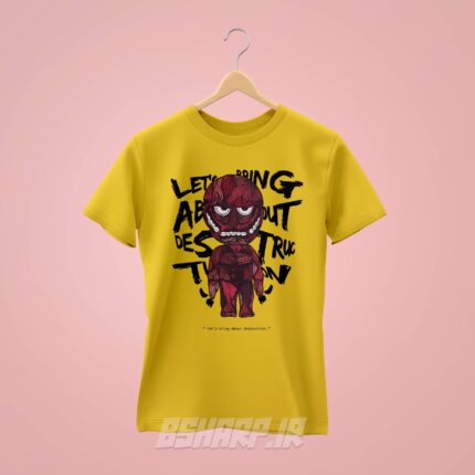 تیشرت Attack on Titan طرح Destruction - Image 4