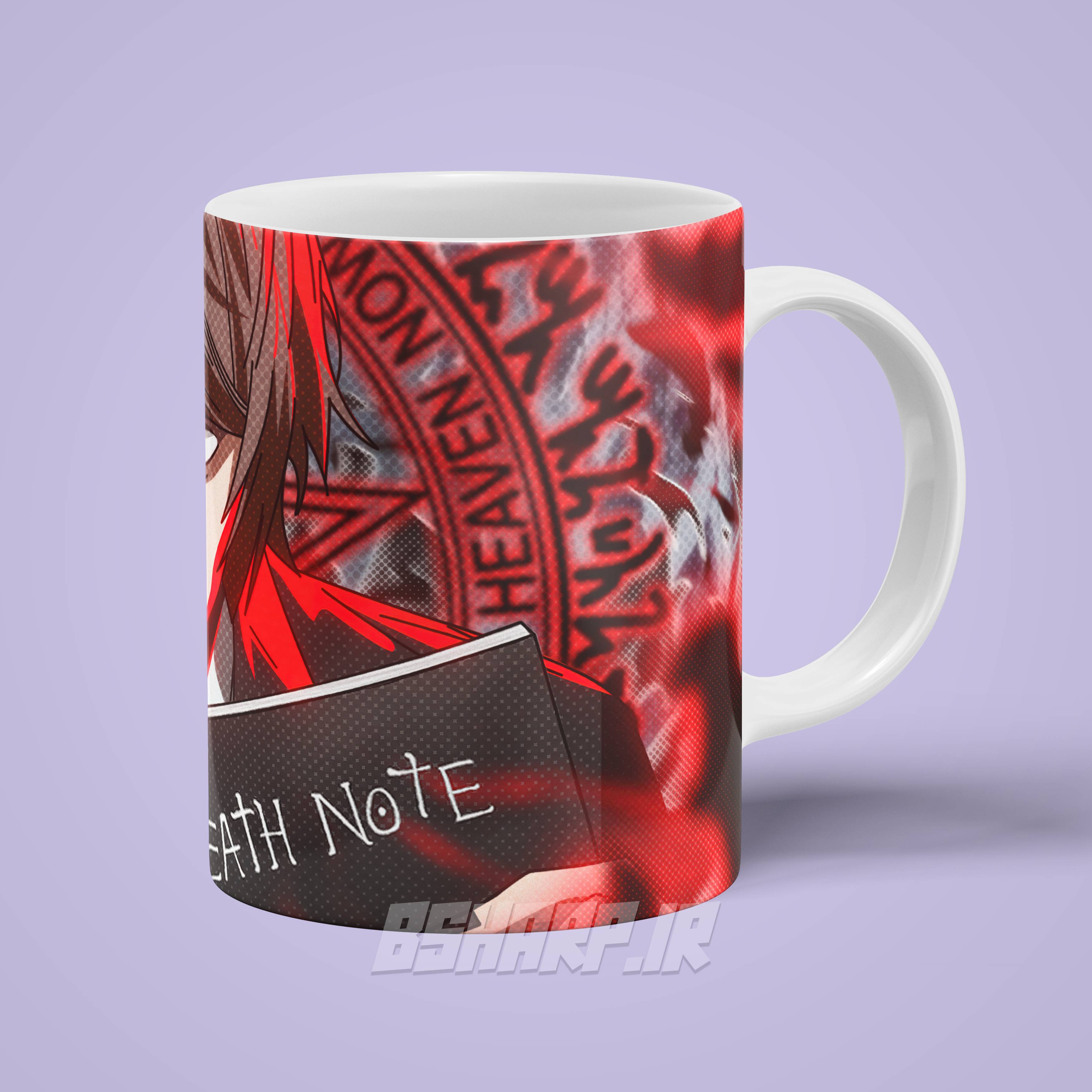 Basic Mug - Right View - Death Note - Code 00872 ماگ Death Note طرح Heaven - Image 1