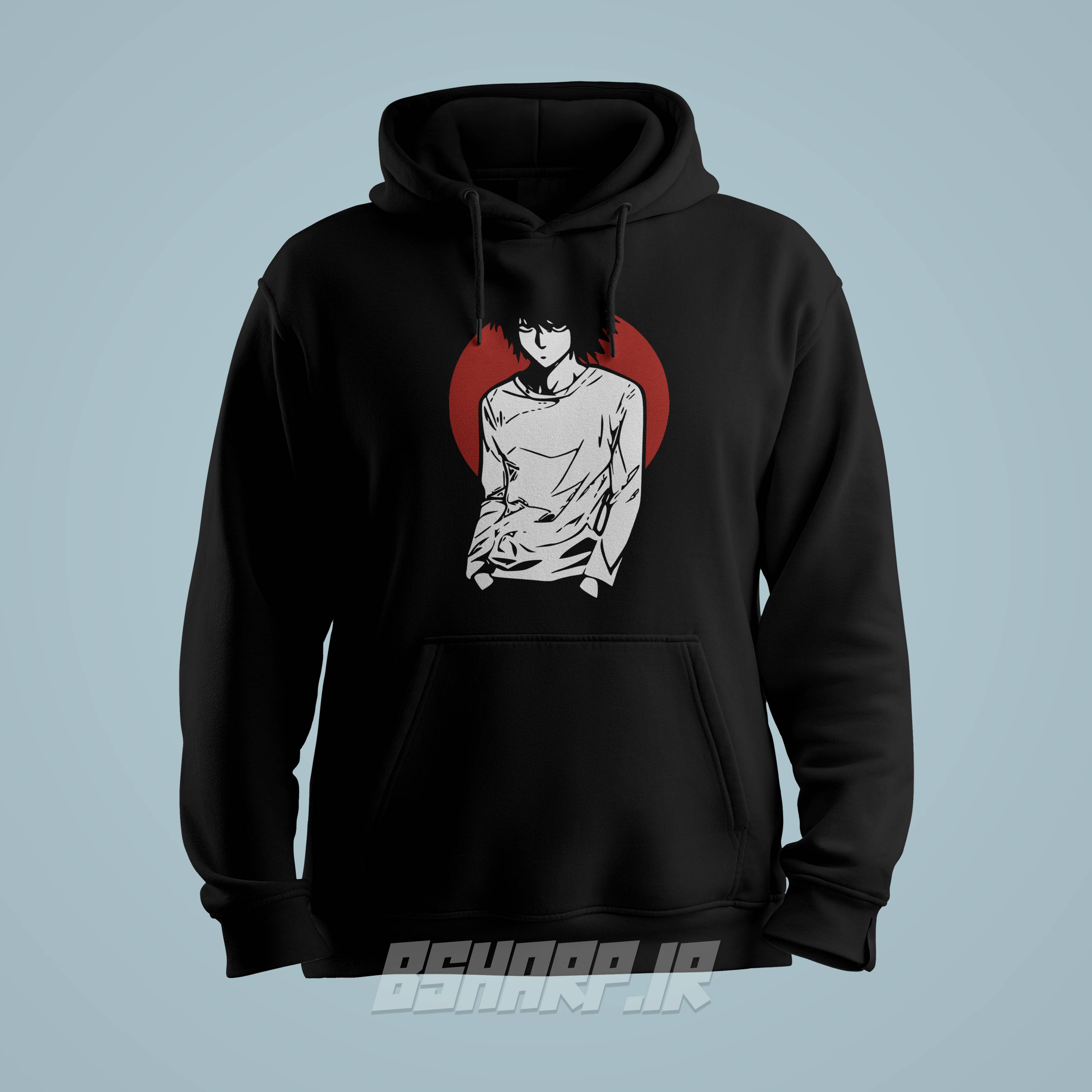 Black Hoodie - Death Note - Code 1383 هودی Death Note طرح کارآگاه - Image 1