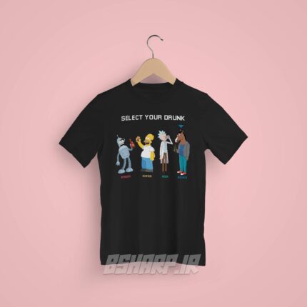 تیشرت Bojack Horseman طرح Select Your Drunk - Image 6