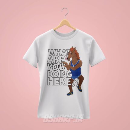تیشرت Bojack Horseman طرح What Are You Doing Here - Image 2