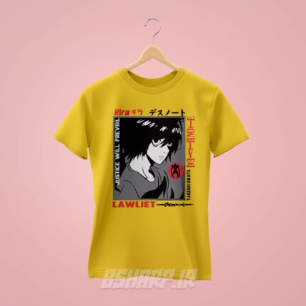 تیشرت Death Note طرح Justice Will Prevail - Image 4