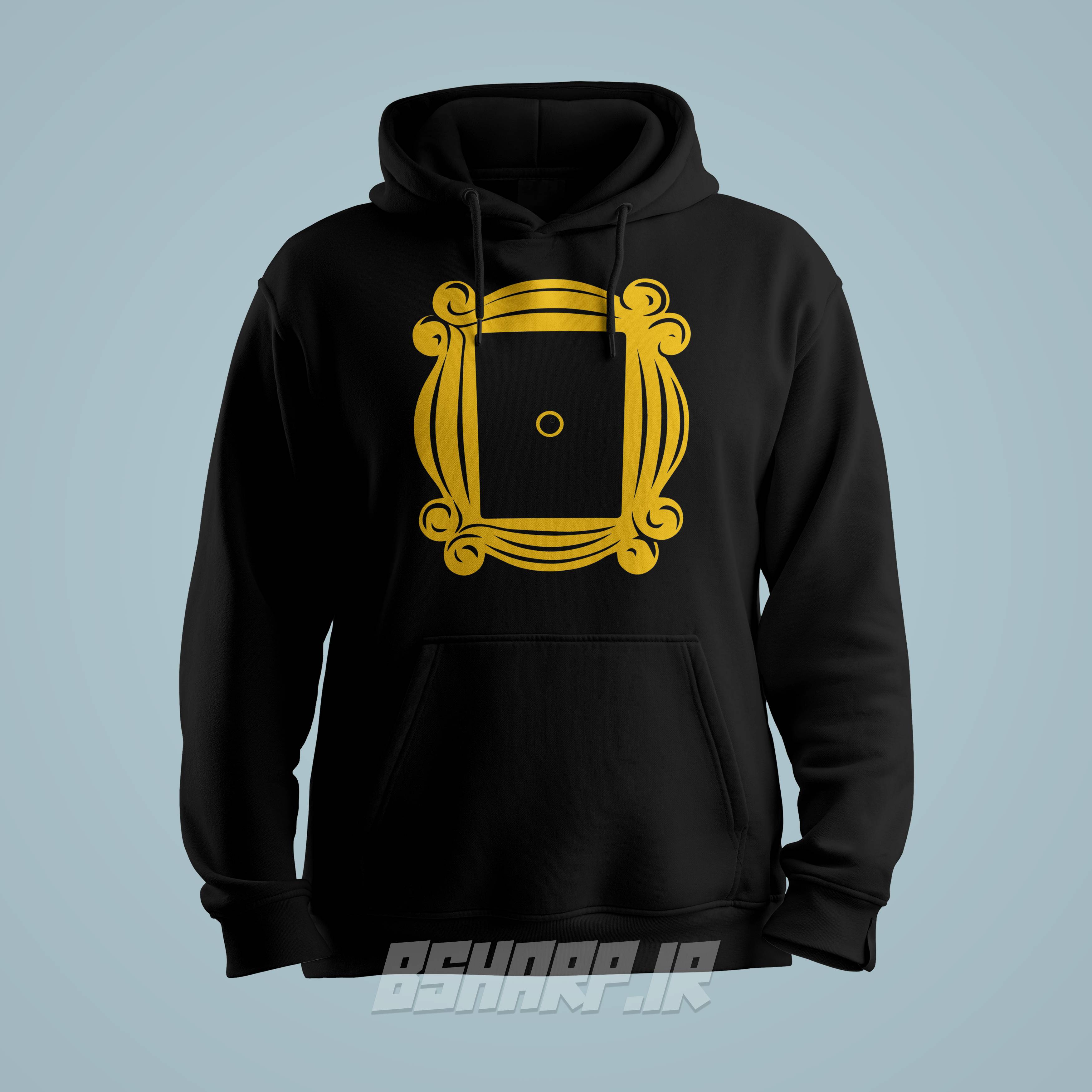 Black Hoodie - Friends - Code 1456 هودی Friends طرح The Door - Image 1