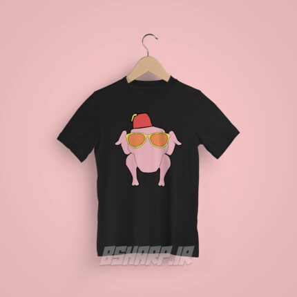 تیشرت Friends طرح مرغ رقصان - Image 6