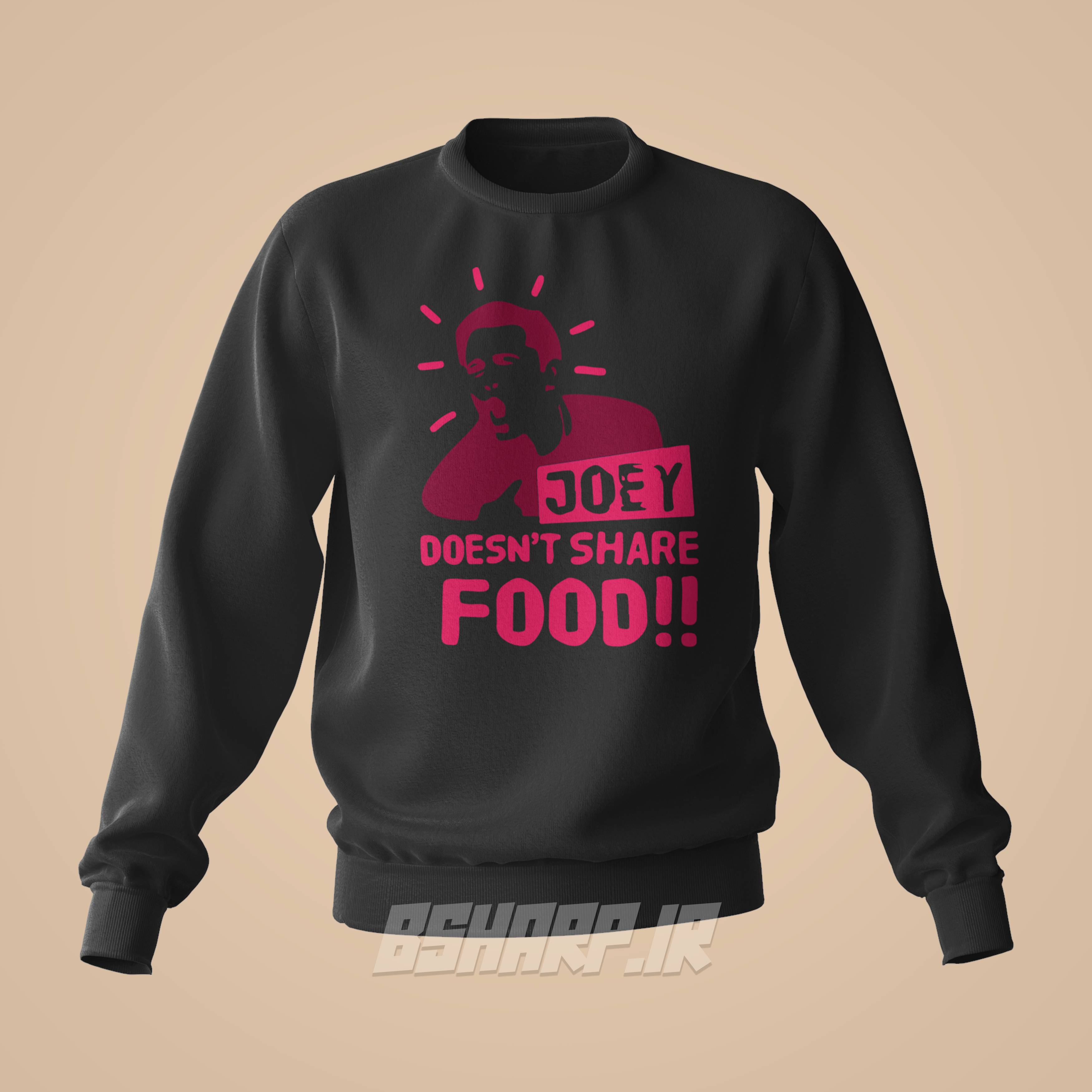Black Sweatshirt - Friends - Code 1492 دورس Friends طرح قانون جویی - Image 1