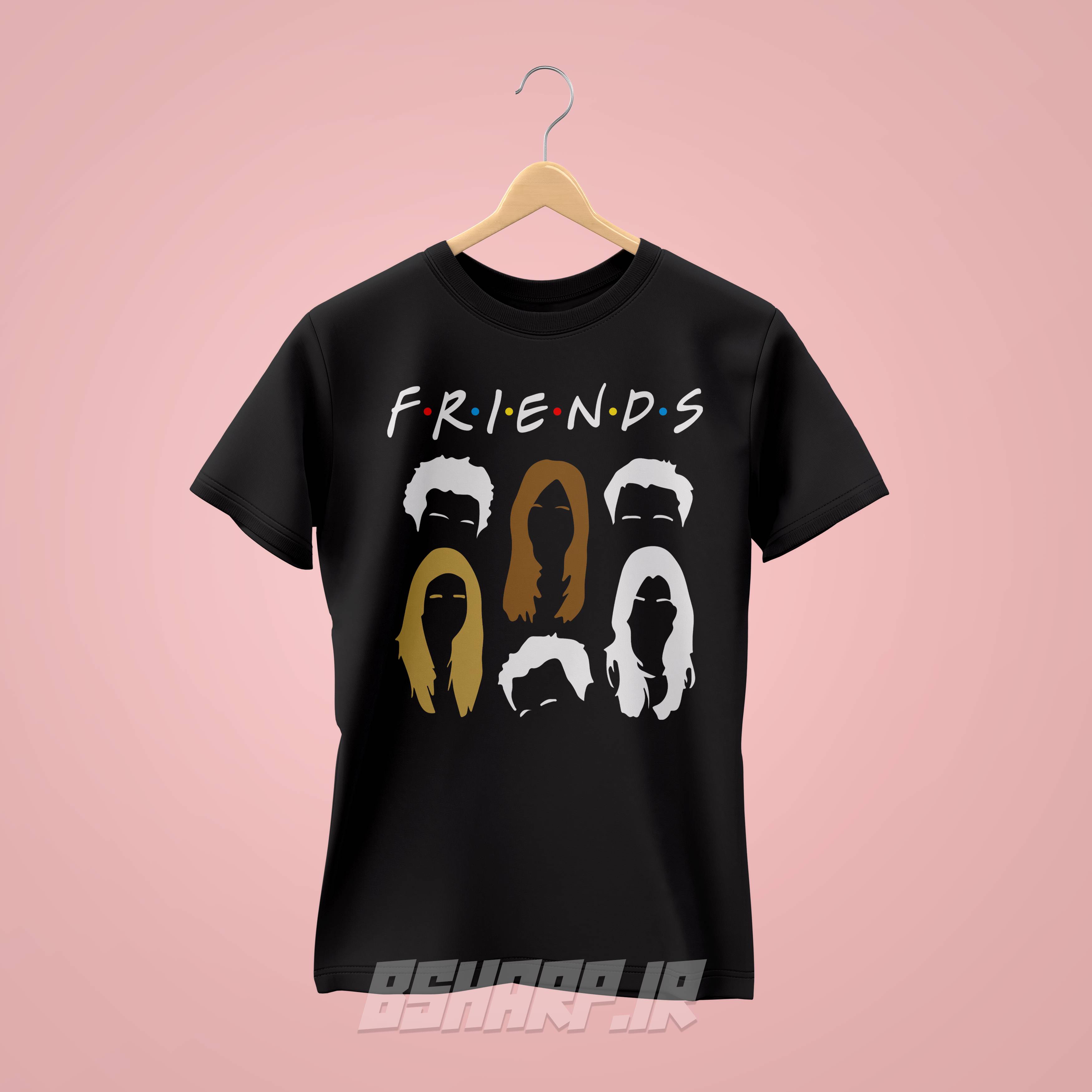 تیشرت Friends طرح مو ها