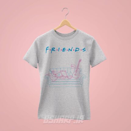 تیشرت Friends طرح پیتزا و دایناسور - تصویر 5