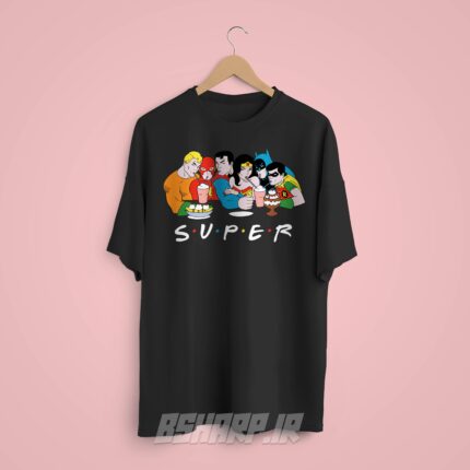 تیشرت Friends طرح ابرقهرمانان و دوستان - Image 8