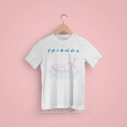 تیشرت Friends طرح پیتزا و دایناسور - تصویر 7