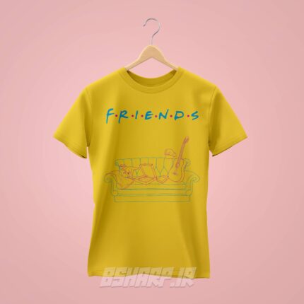 تیشرت Friends طرح پیتزا و دایناسور - تصویر 4