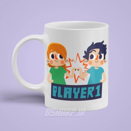 ماگ Gamer طرح Player 1 - Image 2