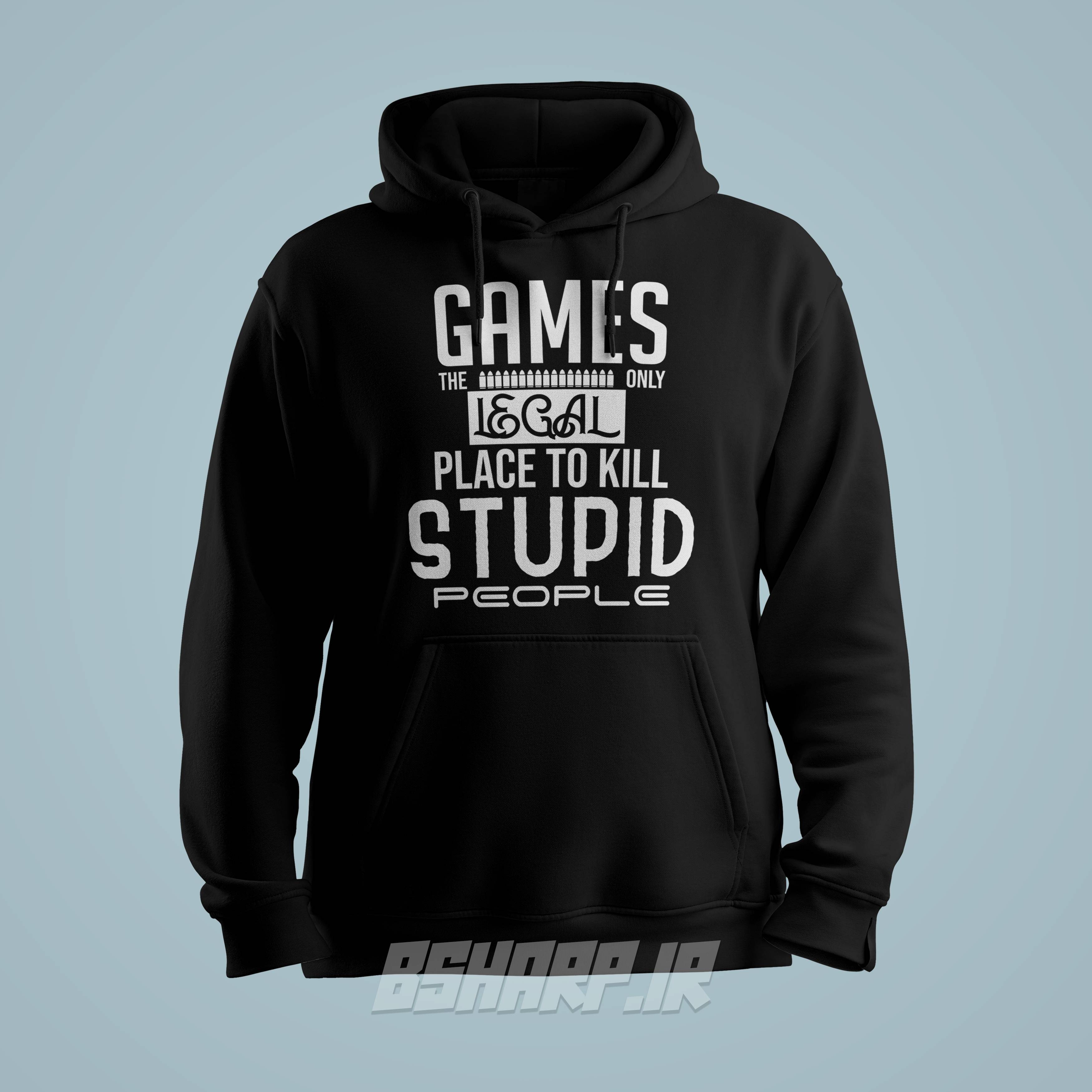 هودی Gamer طرح Stupid People