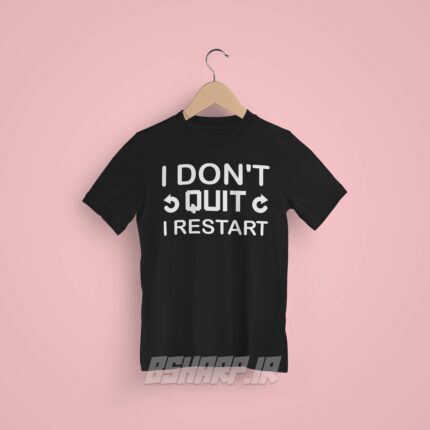تیشرت Gamer طرح I Restart - Image 6