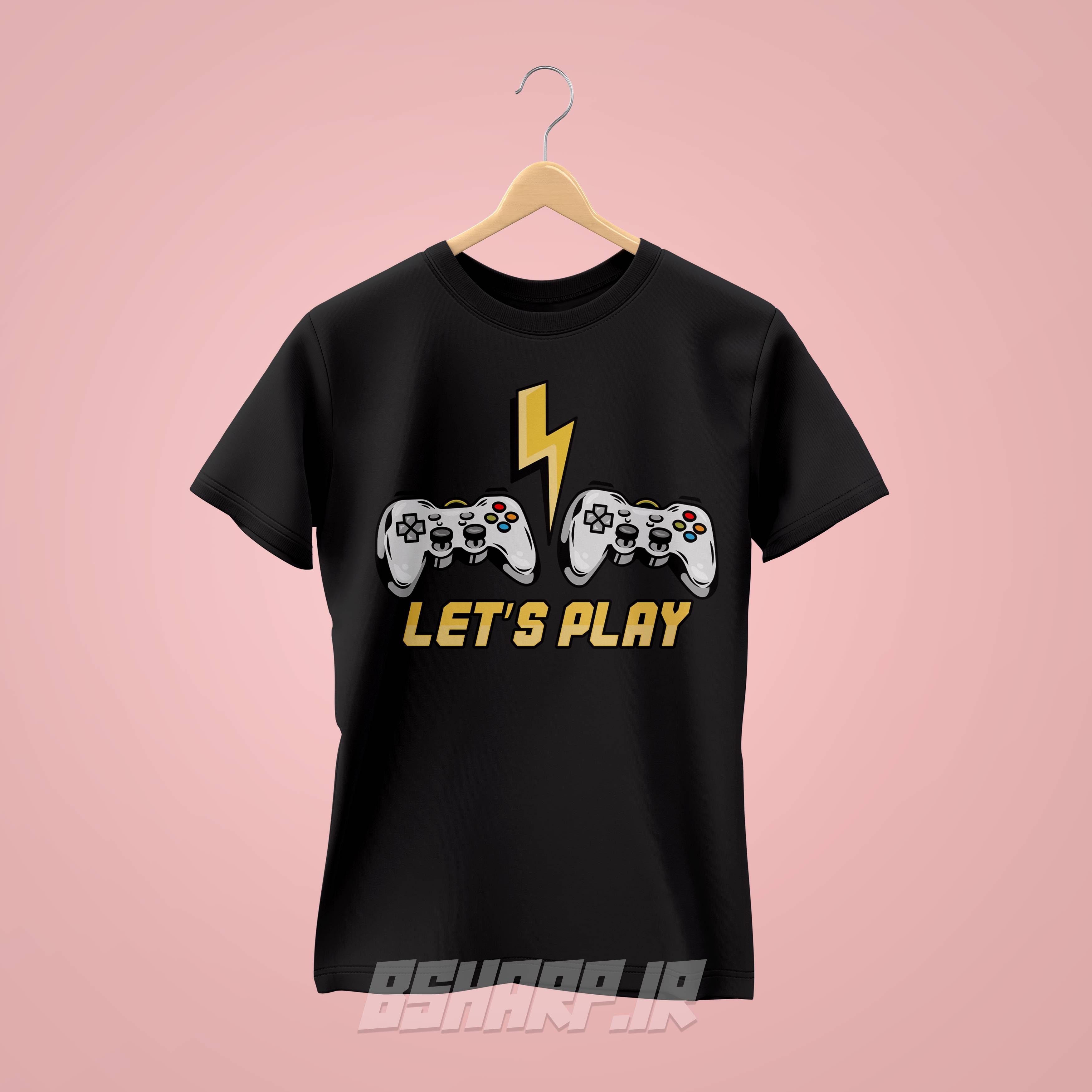 تیشرت Gamer طرح بیا بازی کنیم