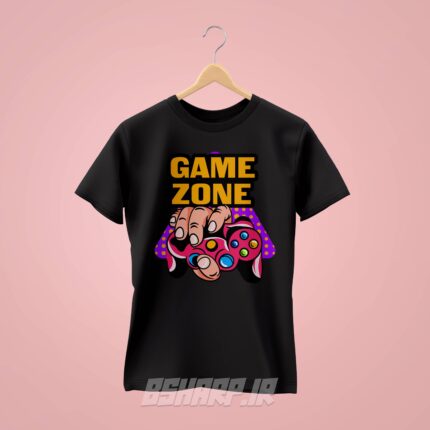تیشرت Gamer طرح منطقه بازی