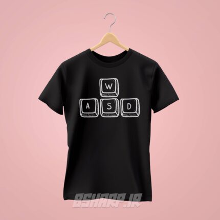 تیشرت Gamer طرح WASD