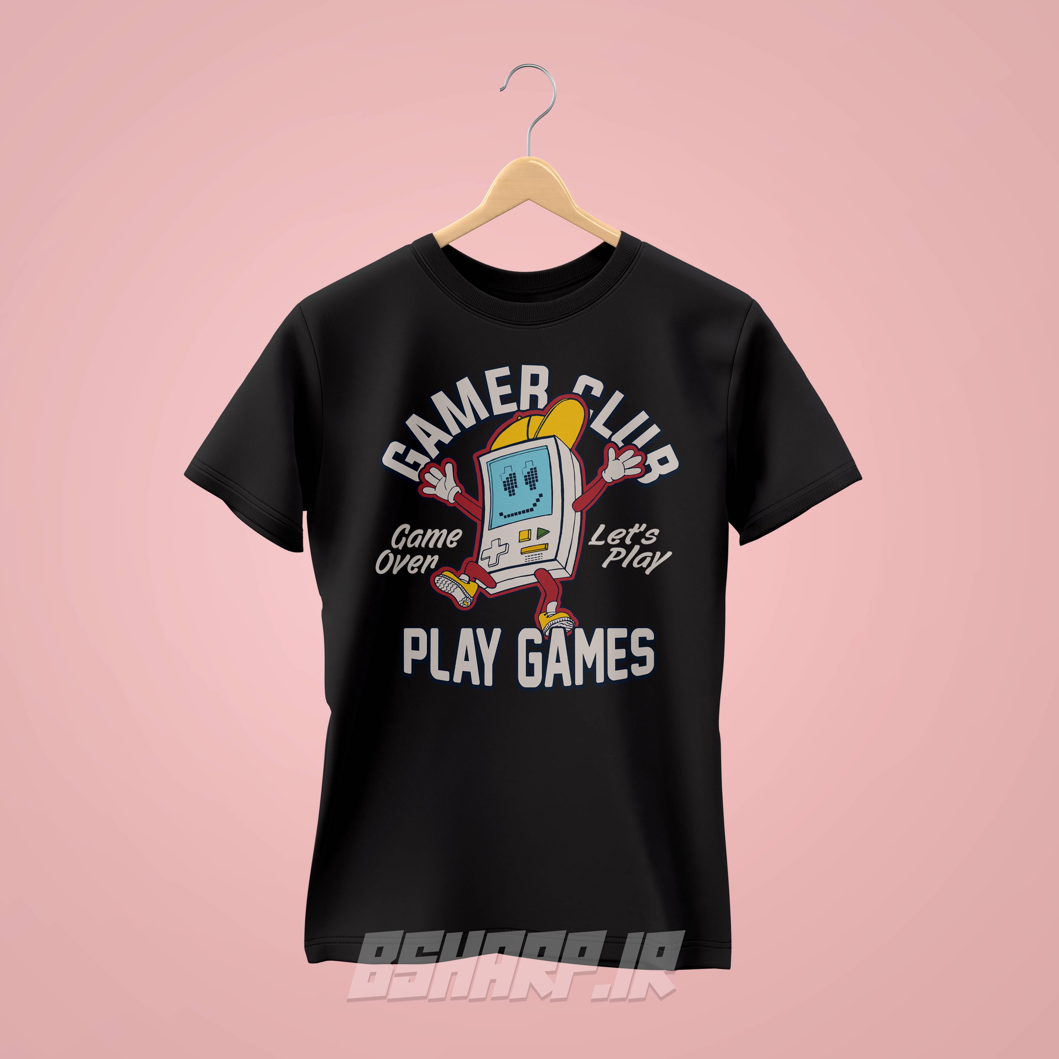 تیشرت Gamer طرح باشگاه گیمر ها