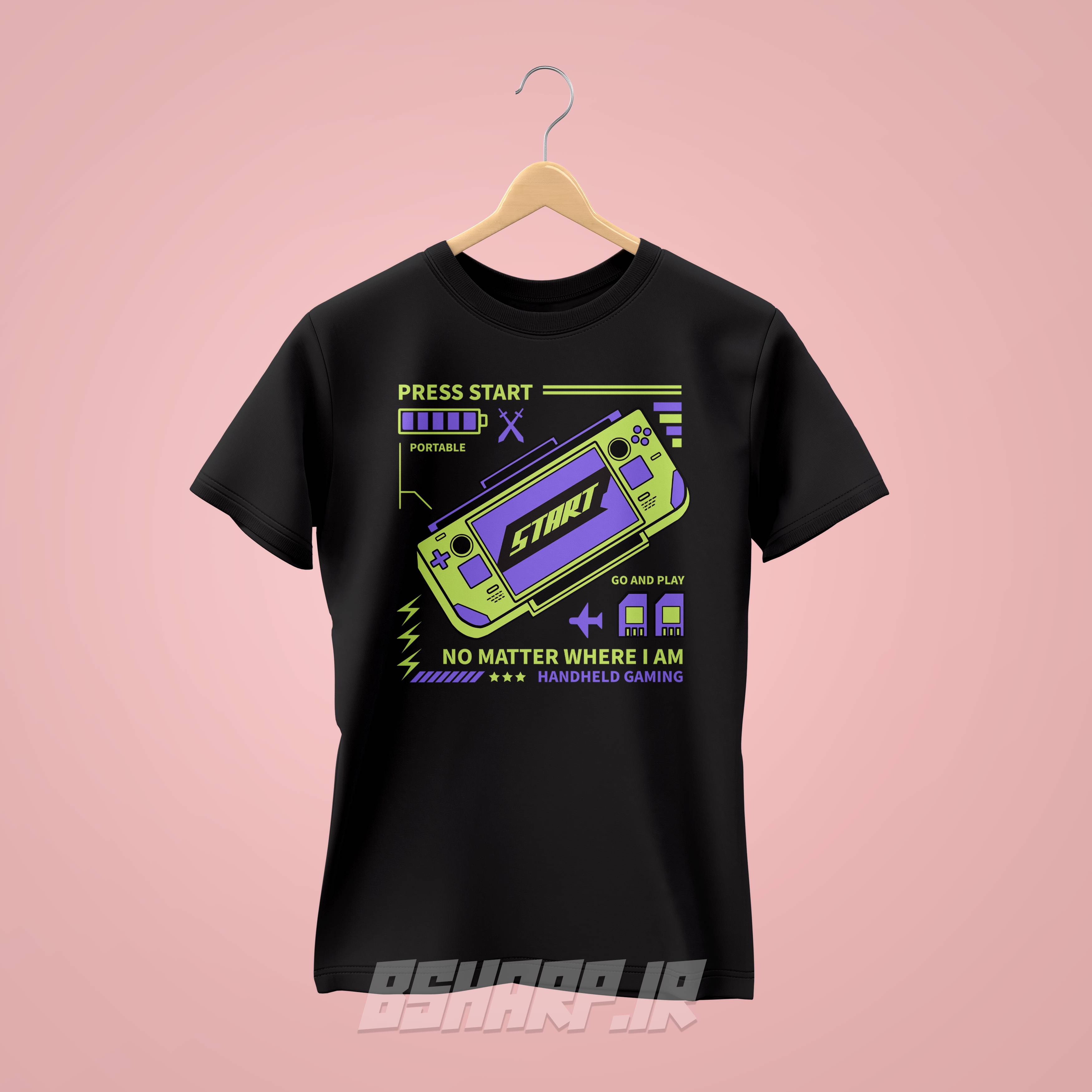 تیشرت Gamer طرح گیم دستی