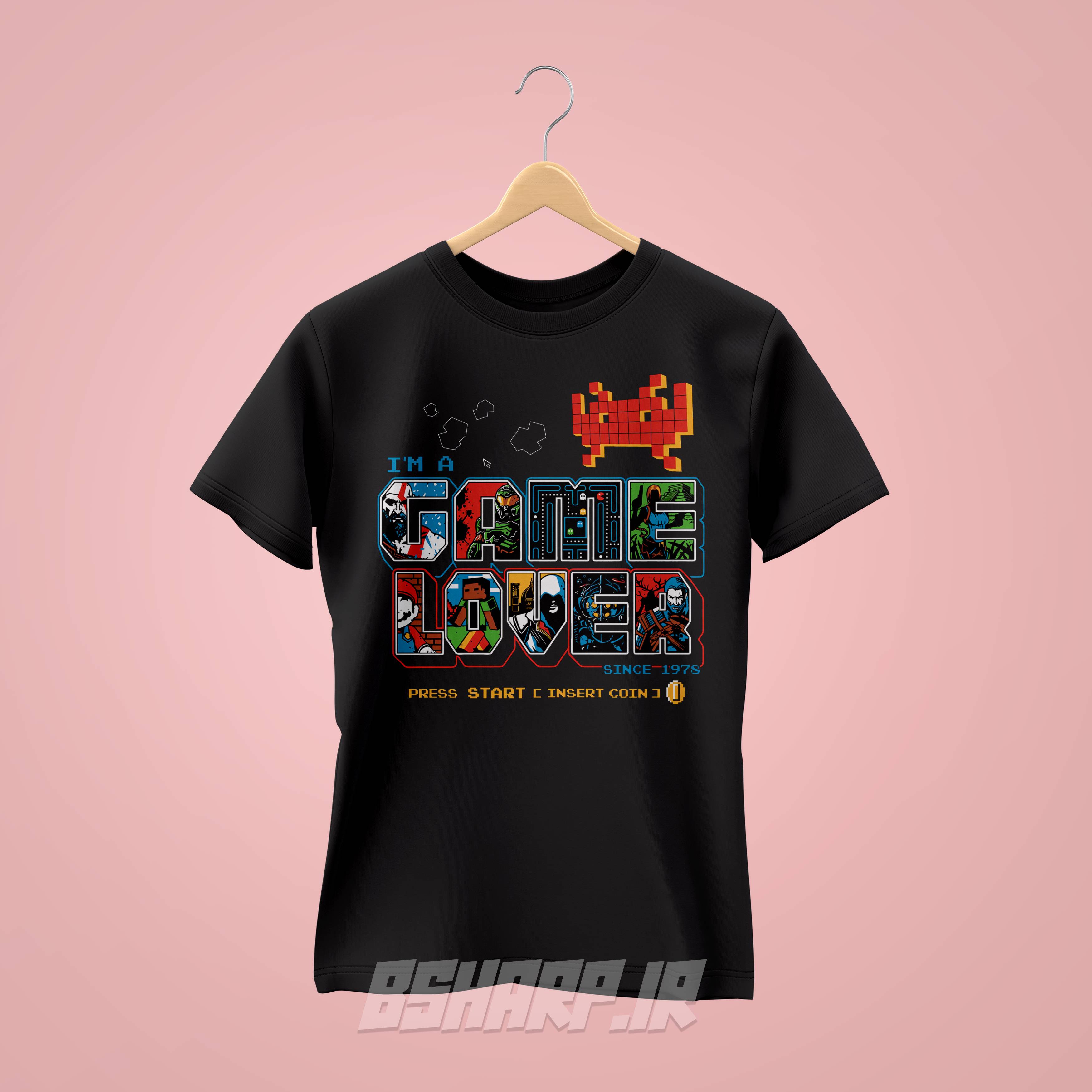 تیشرت Gamer طرح Insert Coin