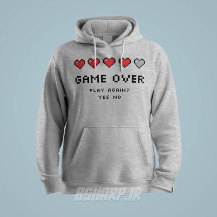 هودی Gamer طرح Play Again - Image 3