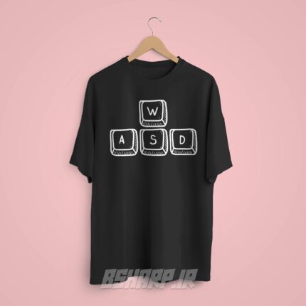تیشرت Gamer طرح WASD - Image 8