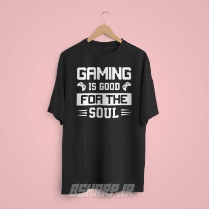 تیشرت Gamer طرح بازی غذای روح - Image 8