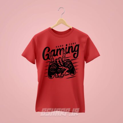 تیشرت Gamer طرح Hard Core Gaming - Image 3